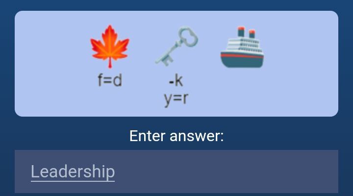 ListingGiveaway's tweet image. X Empire Rebus of the Day - August 25 

Rebus: leadership

#XEmpire #tap2