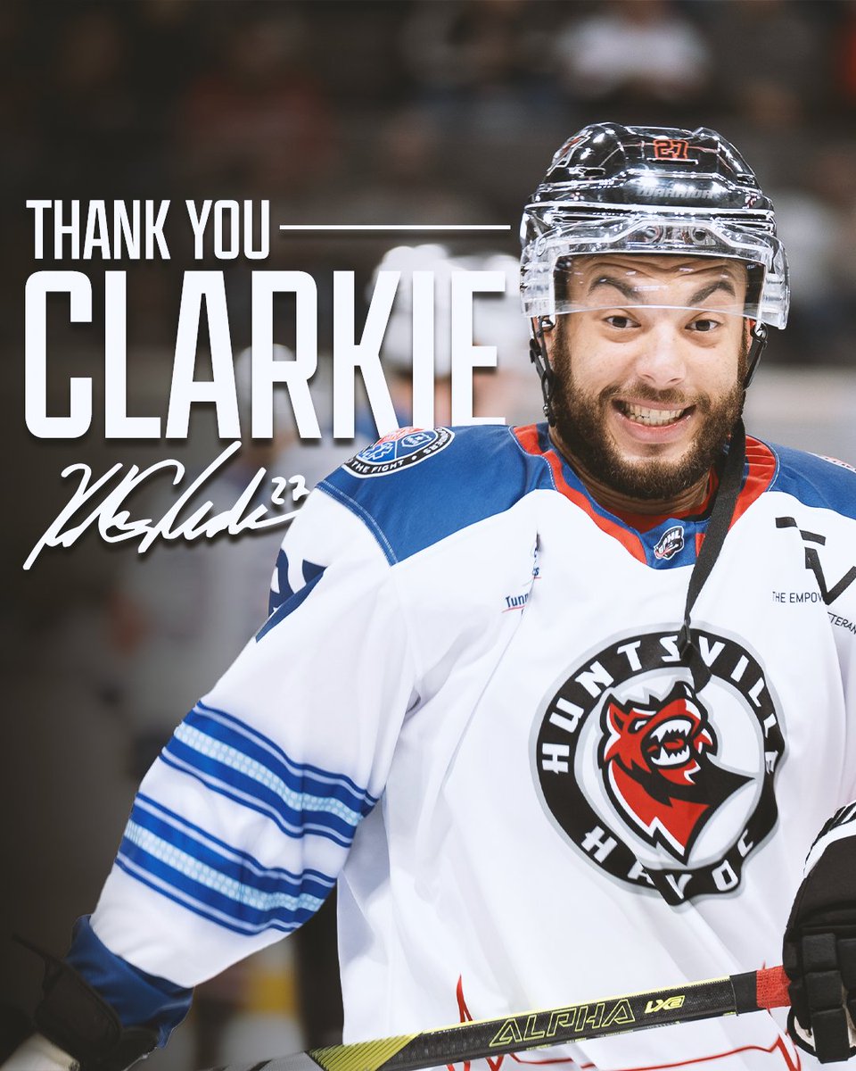 𝗡𝗘𝗪𝗦: Kyle Clarke has announced his retirement from professional hockey.  

Clarkie joined the team halfway through the 2021-22 season and appeared in 131 total games for the Havoc

Thank you, Clarkie❤️