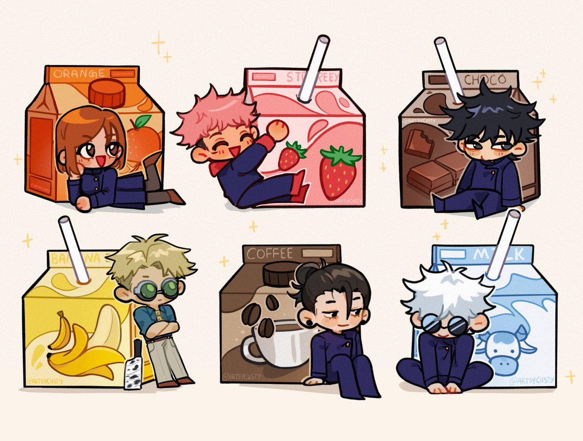 All the gang ( my favs) 
#JujustuKaisen #jjk