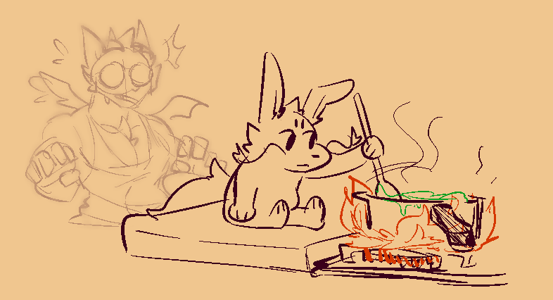CalamityWheel's tweet photo. I dont think i ever posted it here, but its my favorite deimo drawing from @pinchepablito https://t.co/713mq7QXfu