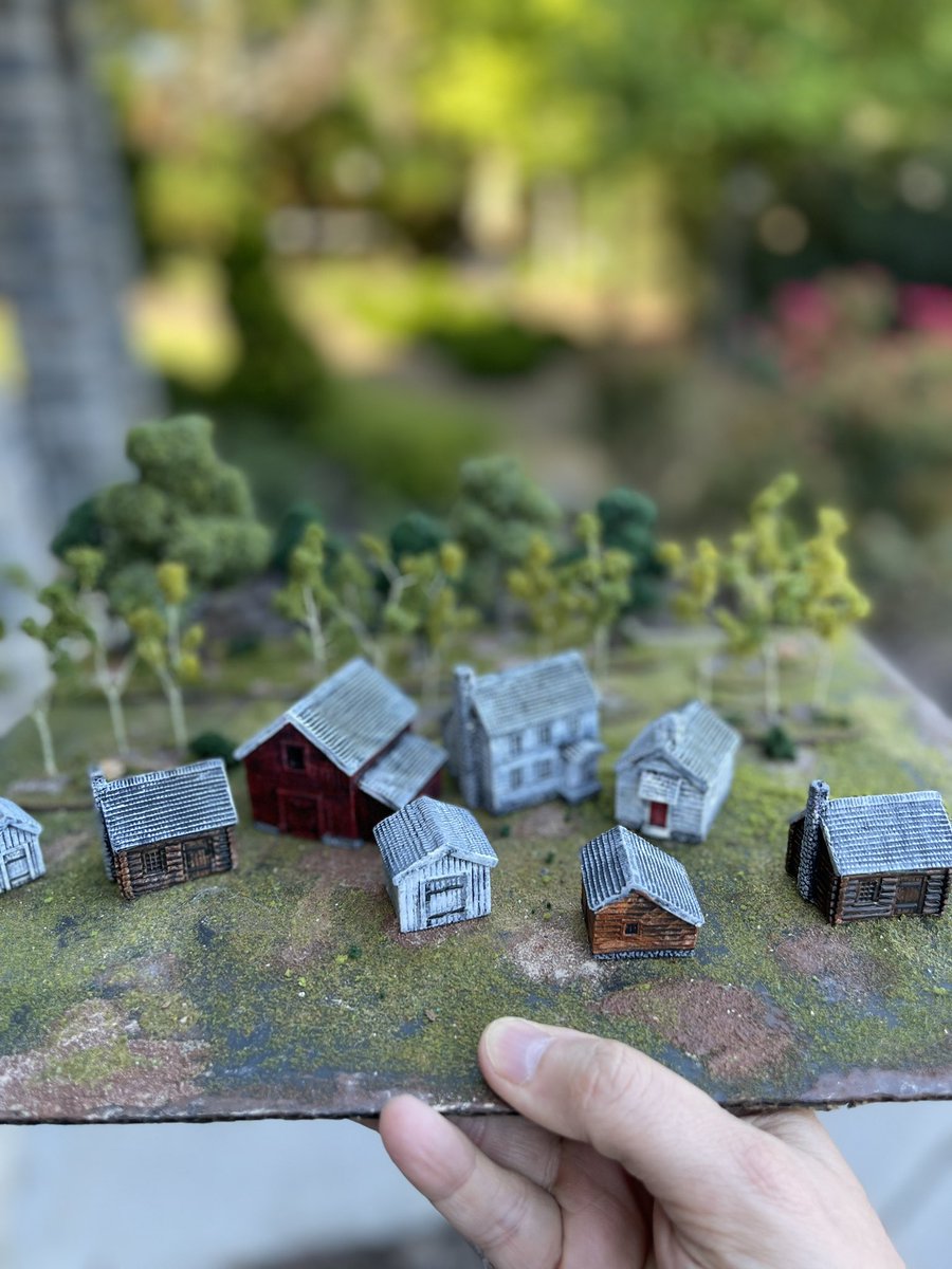 Painted some 10mm ACW buildings!