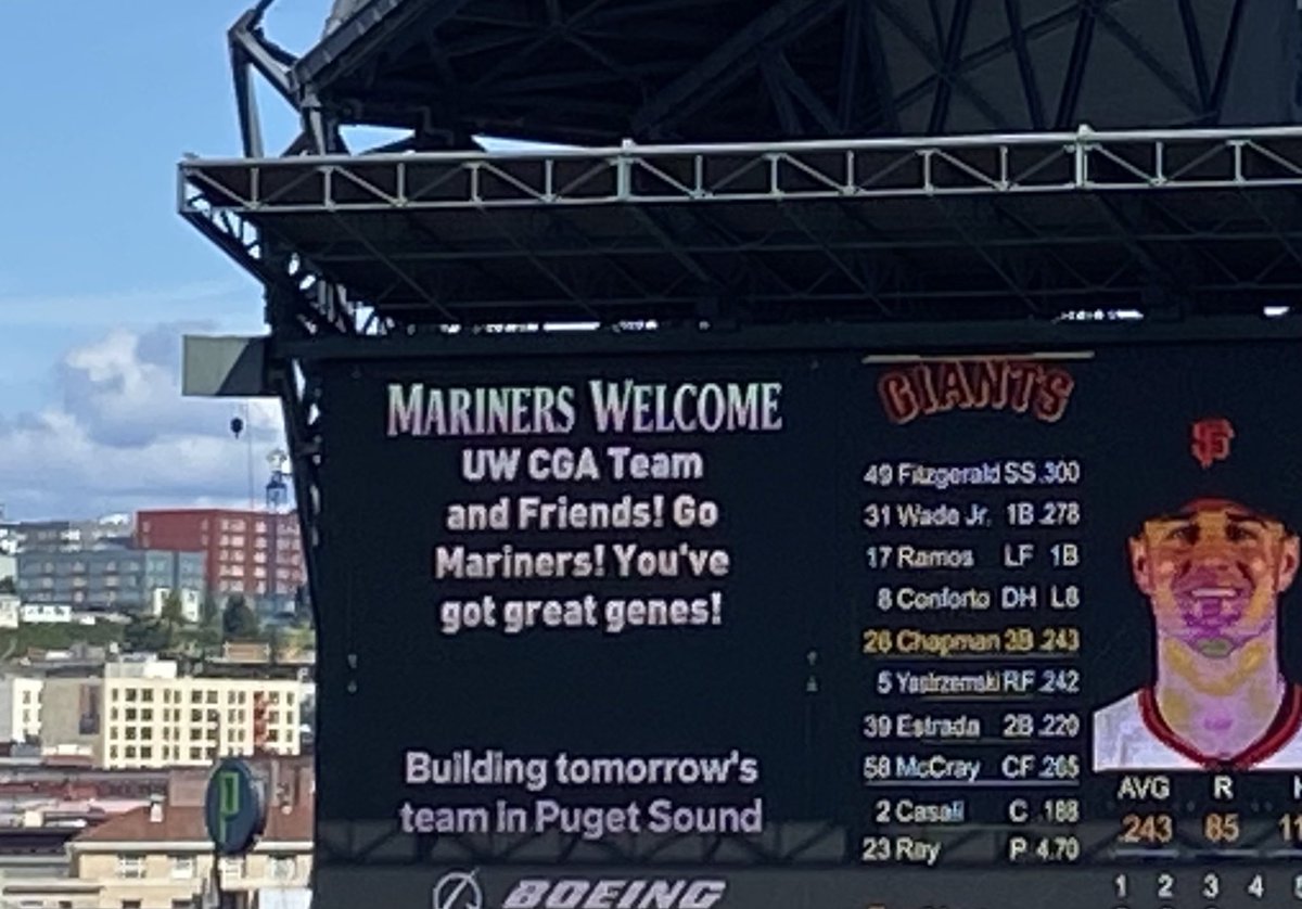 Angie Jacobson (@angiejacobsongc) on Twitter photo Let’s Go Mariners! #TridentsUp <a href="/Mariners/">Seattle Mariners</a> <a href="/uwlabmedpath/">UW Dept. of Laboratory Medicine and Pathology 🔬</a> #genechat Let’s Go Mariners! #TridentsUp <a href="/Mariners/">Seattle Mariners</a> <a href="/uwlabmedpath/">UW Dept. of Laboratory Medicine and Pathology 🔬</a> #genechat