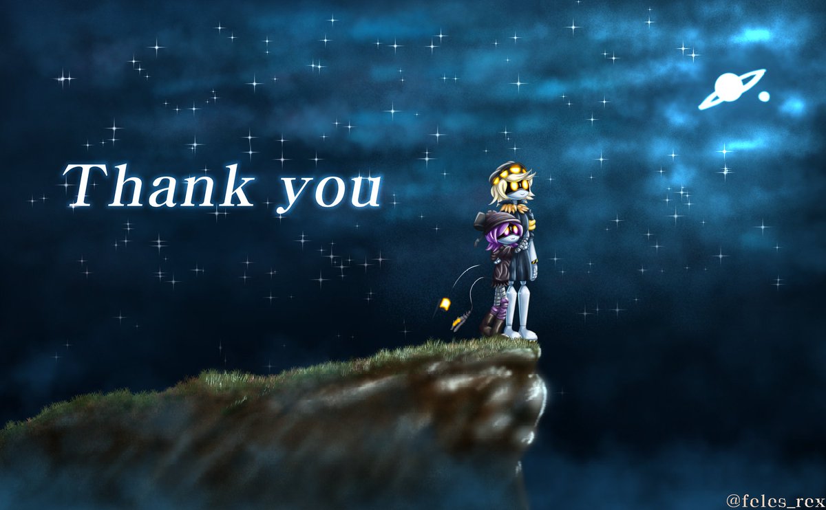 So #MurderDrones has finally come to an end. 
All I can say is that it was a very nice experience, with lots of emotions in between. I met a lot of great artists, very nice people, some of whom I call friends. In the end, I'm very thankful all this has happened.
Thank you all. :3