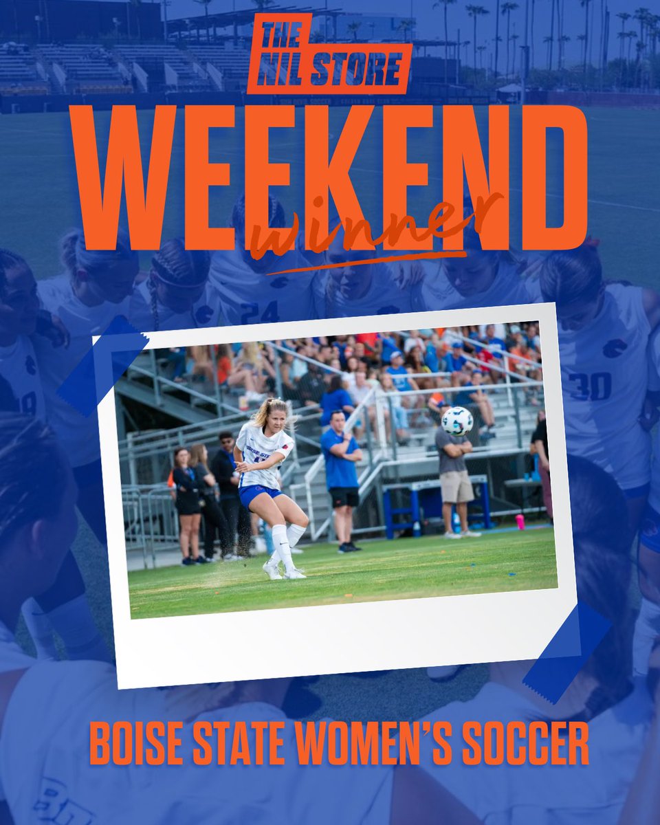 BoiseStateNIL's tweet photo. WEEKEND WINNER: Boise State Soccer defeats Idaho State 3-1 โฝ๏ธ
#broncowin #boisestatesoccer #gobroncos https://t.co/MZno37zsKE