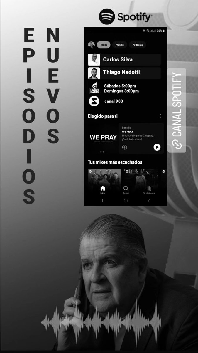 Te invitamos a seguirnos en nuestro canal de  <a href="/Spotify_LATAM/">Spotify LATAM</a> donde están todas las entrevistas que realizamos en nuestro programa @ciberespaciove

Desde 1996 en @unionradionet
bit.ly/ITNews-Spotify

<a href="/erinconm/">Edgar Rincon Molina Tecnología Noticias</a>