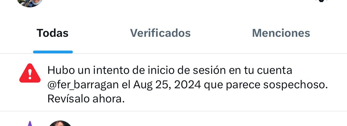 Las únicas notificaciones que me llegan a Twitter son intentos de entrar a mi cuenta… y esto lleva todo el año… me intriga saber las intenciones de esta persona 

¿será este mi enemigo imaginario podré empezar a compartir indirectas aleatorias???