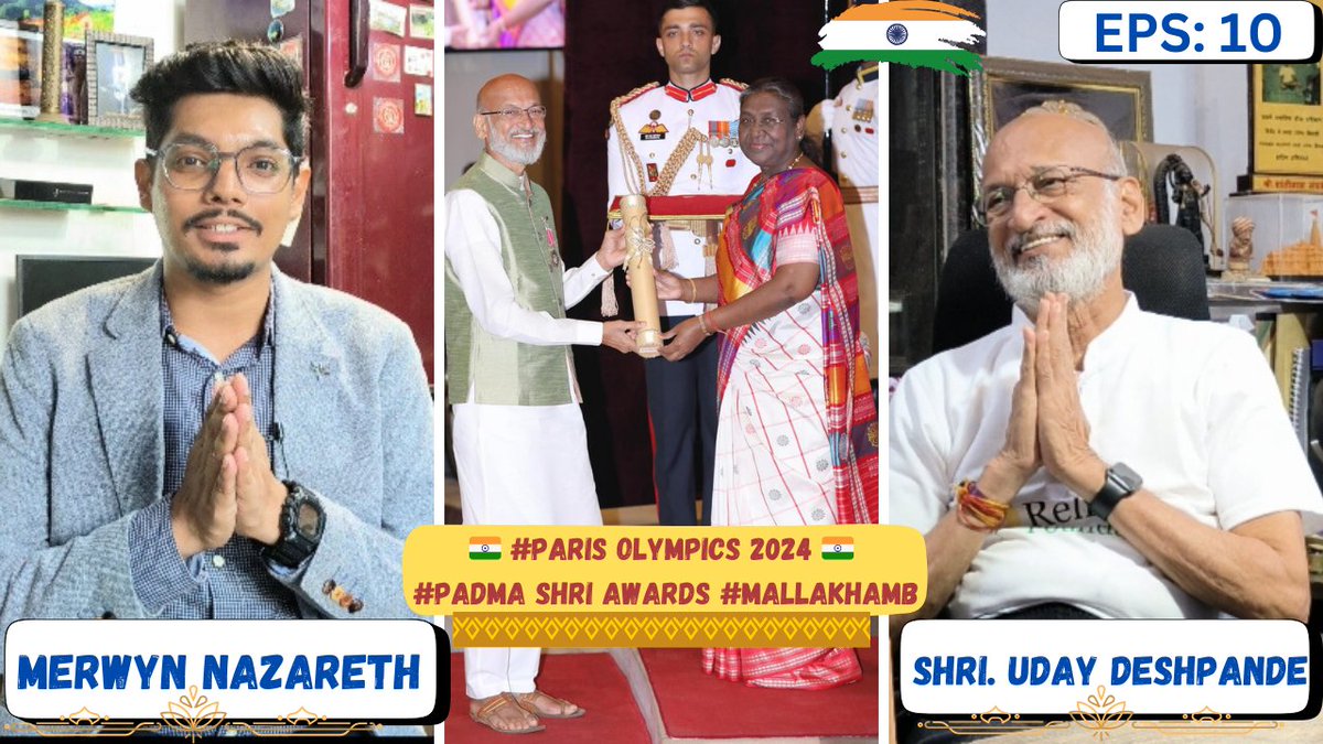marveloussapp's tweet photo. Exclusive Podcast with Padma Shri Uday Deshpande Ji Ft Merwyn Nazareth | Mallakhamb | Paris Olympics | National Games 

YouTube Link: https://t.co/16XctJaK3k

मल्लखंब को ओलंपिक खेलों तक पहुंचाना और अपने देश के लिए पदक जीतना अब उनका एकमात्र मिशन है। https://t.co/xorYdwk3Hy