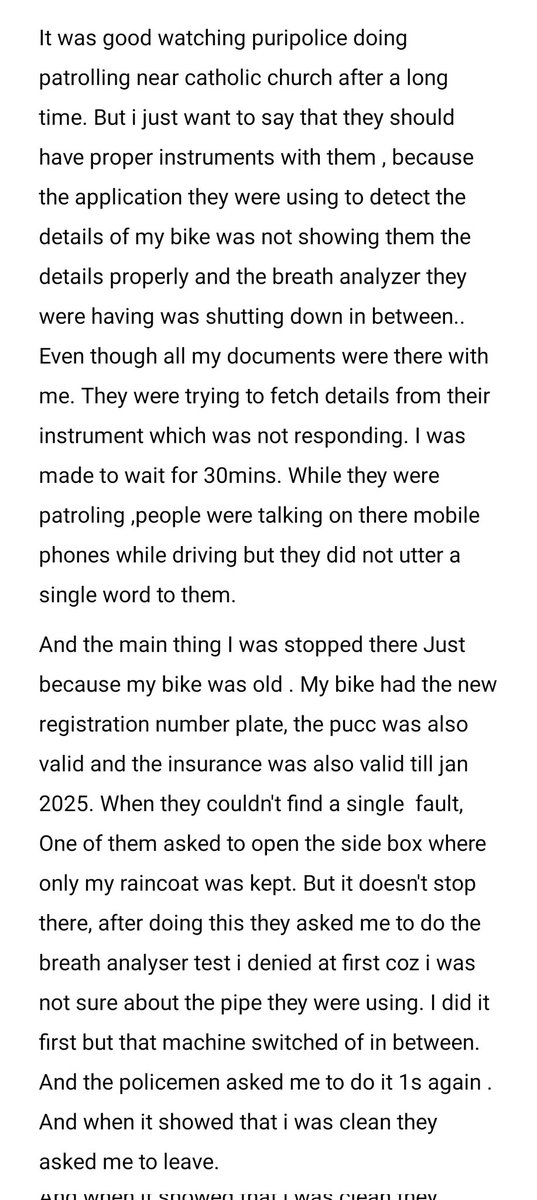 abhishekpanda31's tweet photo. My recent experience with puri police.
@SPPuri1 @dm_puri @MohanMOdisha @CMO_Odisha https://t.co/HS0cTUNKxC