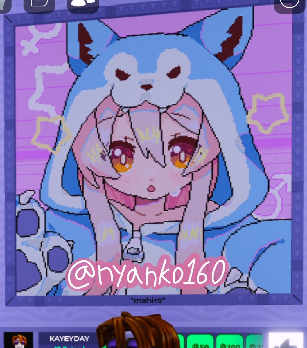 nyanko160's tweet photo. Mahiro in Draw and donate
#art #mahiro #onimai #おにまい #おにまいお絵描き #Roblox https://t.co/mPgX7ixdZK