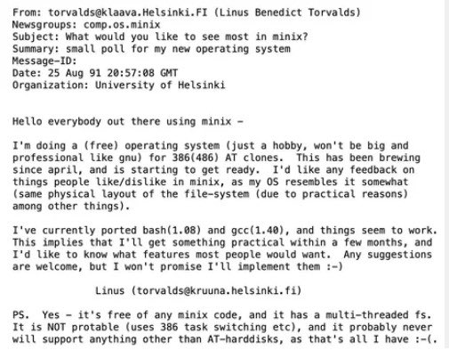Aug 25, 1991. Won’t be big and professional.