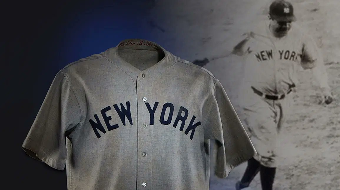 A new record was set in sports memorabilia just 8 hours ago....

Babe Ruth's "Called Shot" jersey, the one he wore when he made his famous shot call, sold for an astounding...

$24.12 Million via <a href="/HeritageAuction/">Heritage Auctions</a>

The previous record for a jersey was $10.1 million for Michael
