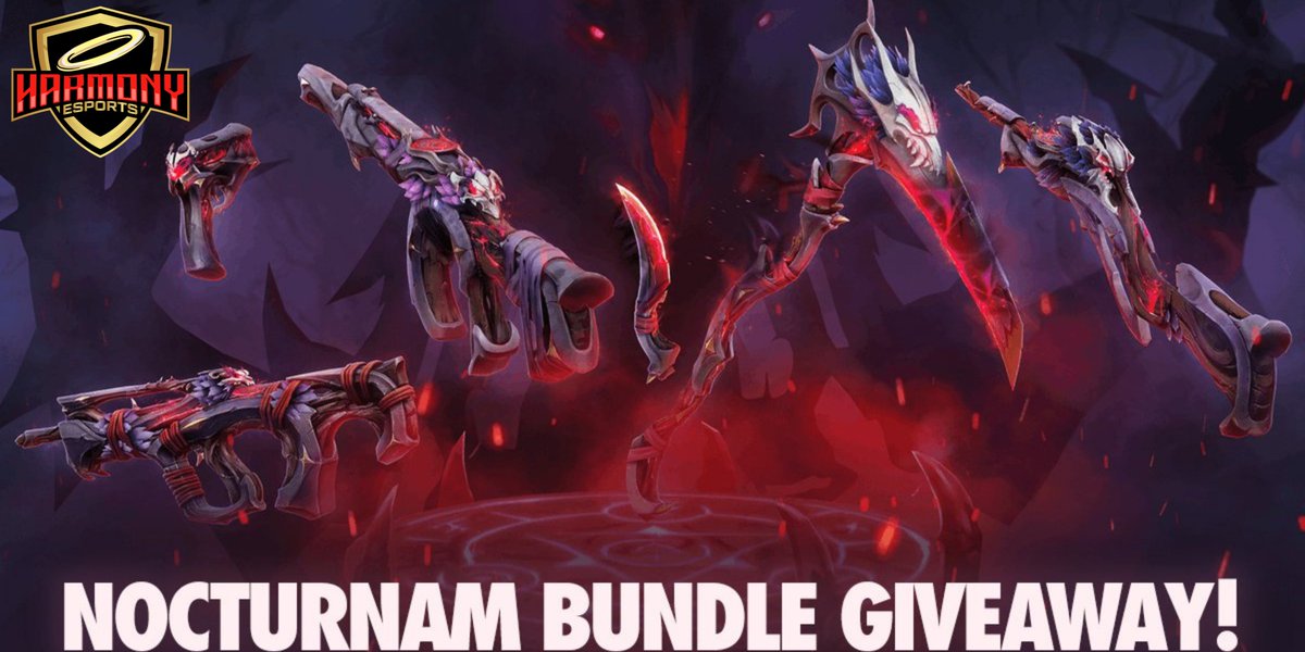 ❗️ALERT: NOCTURNAM BUNDLE GIVEAWAY❗️

1. Follow <a href="/EsportsHarmony/">Harmony Esports</a> 
2. Like and Retweet this post 
3. Tag 2 friends 

Winners will be chosen September 7th, 2024

<a href="/ValorCentral/">Valor Central</a> <a href="/VALORANT/">VALORANT</a> #HARMONYWIN