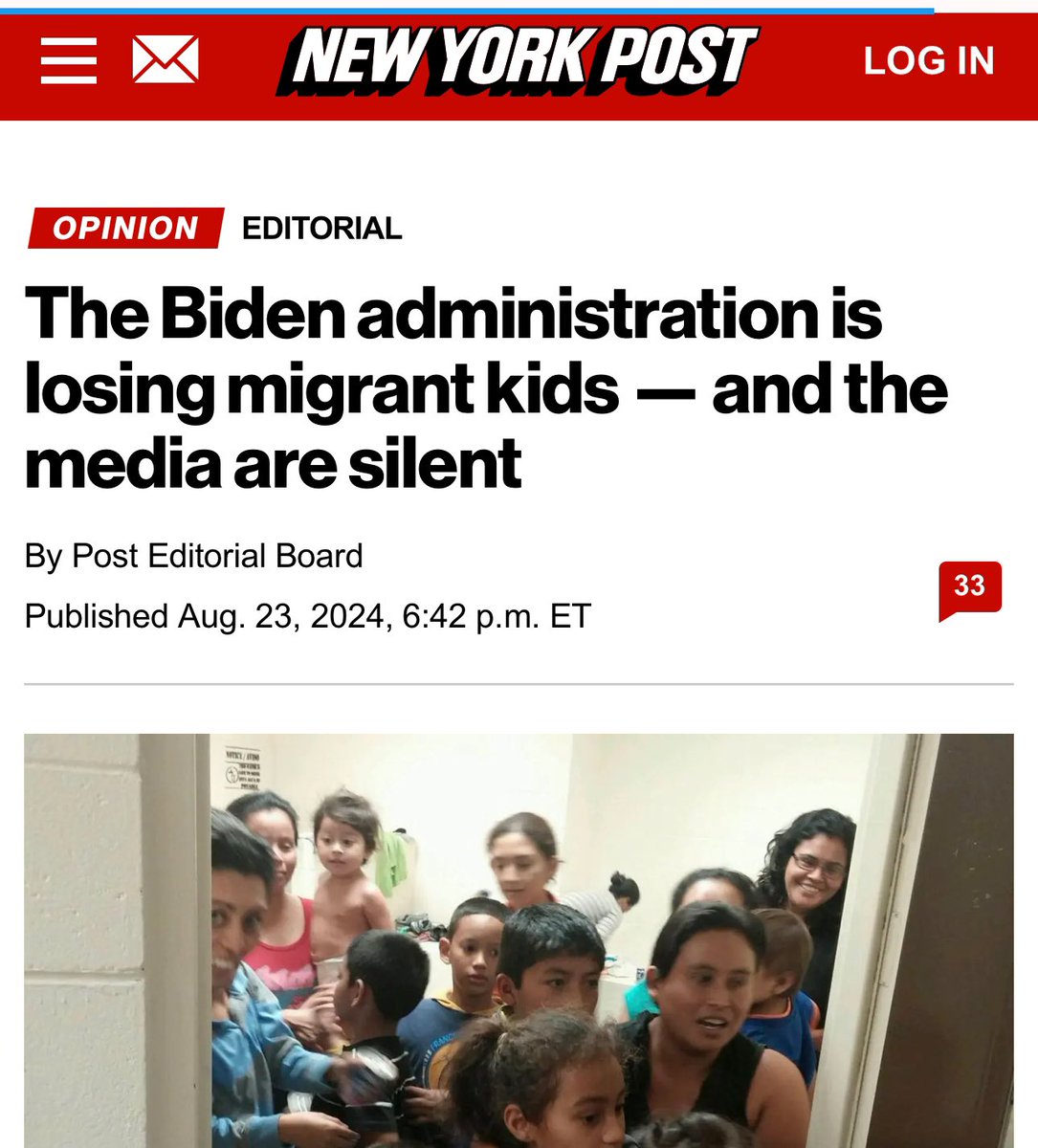 greg_price11's tweet photo. How is it that the government revealed that 300,000 illegal migrant children are missing and at the mercy of human traffickers under Biden and Kamala and it isn’t one of the biggest scandals in American history https://t.co/V1dIIwpHHC