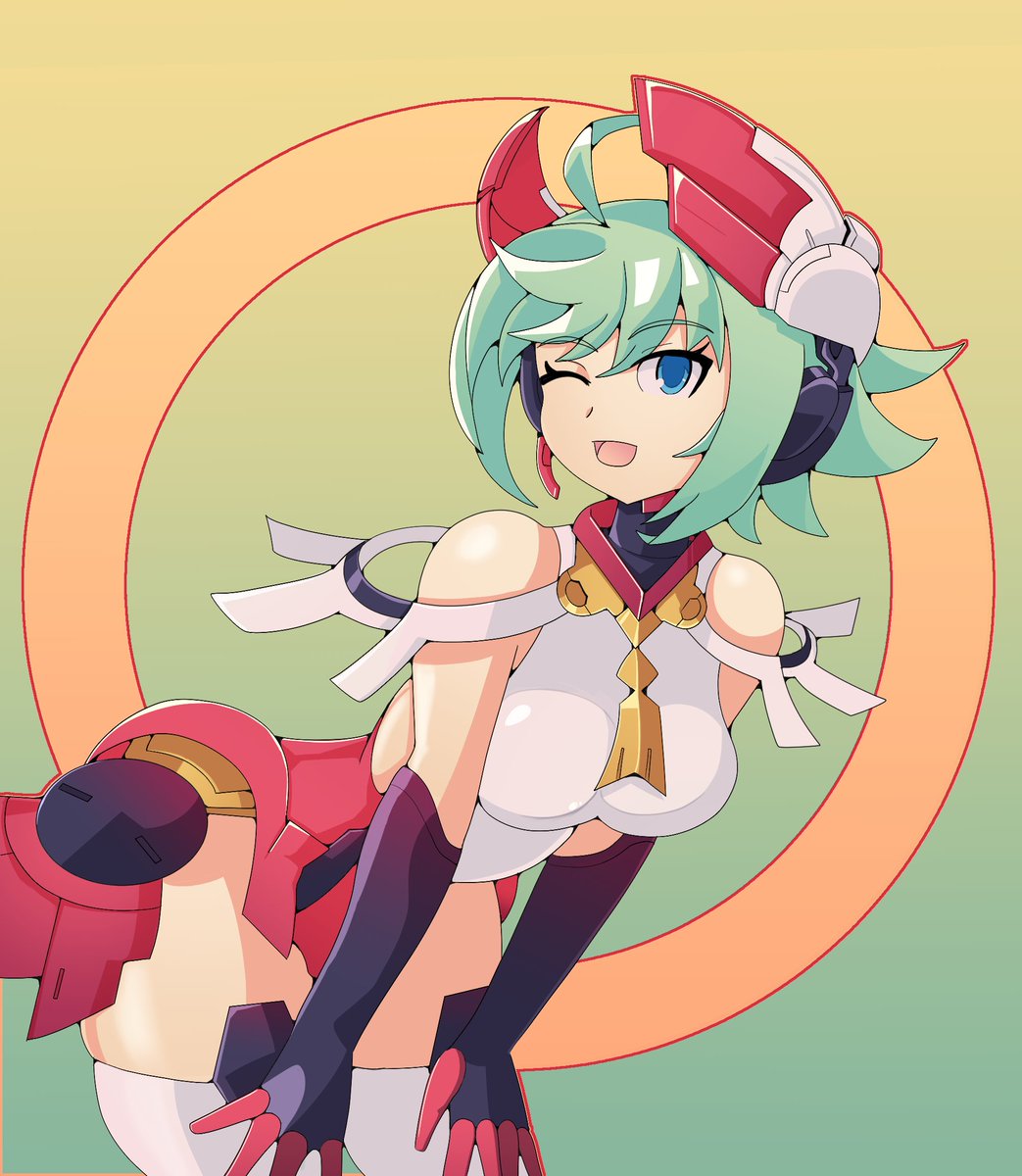 Missed the anniversary, but I drew Lola or RoRo from the Azure Striker Gunvolt series. #LAiX #Gunvolt #Inticreates