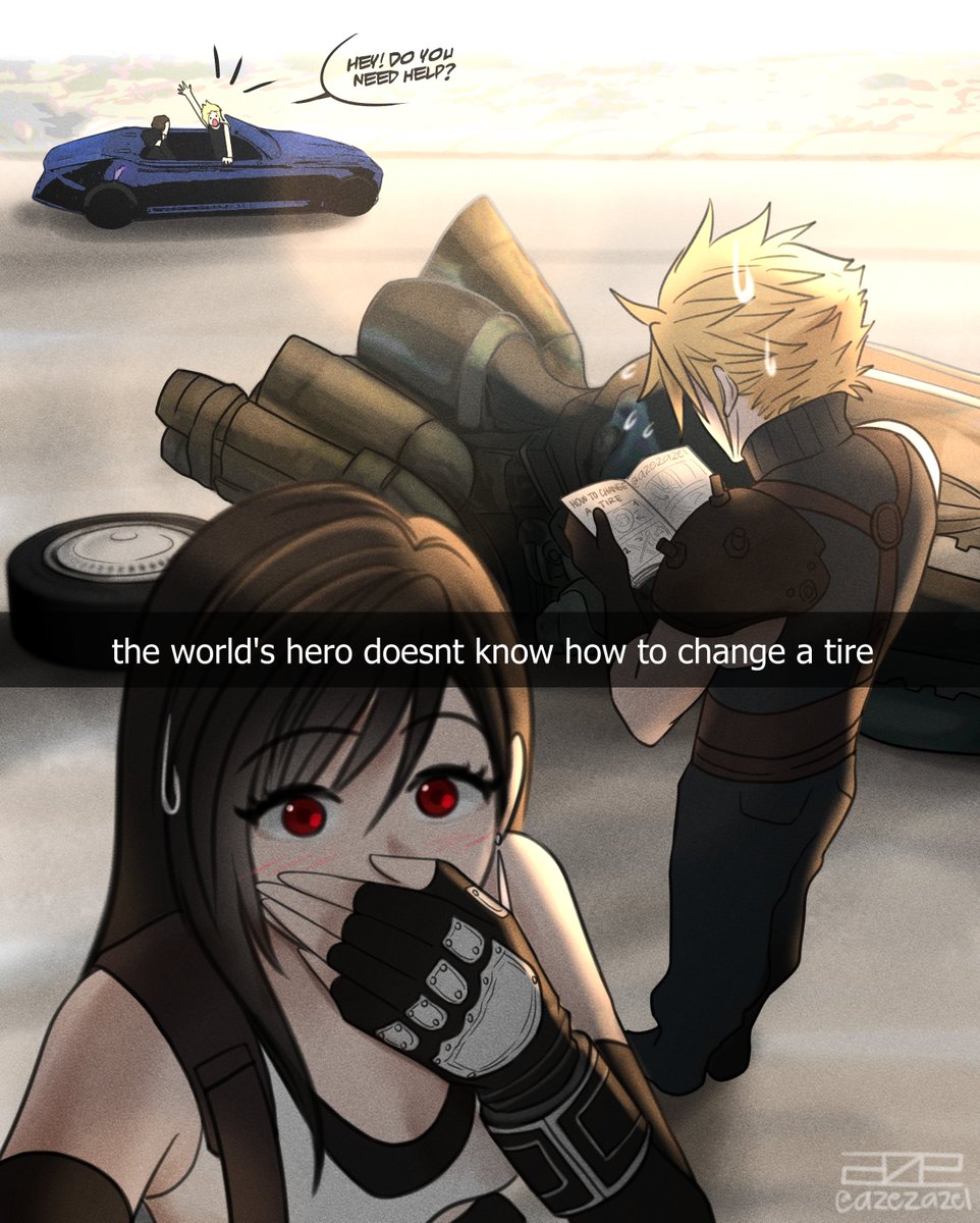 Azezazel's tweet image. #FF7 x #FF15