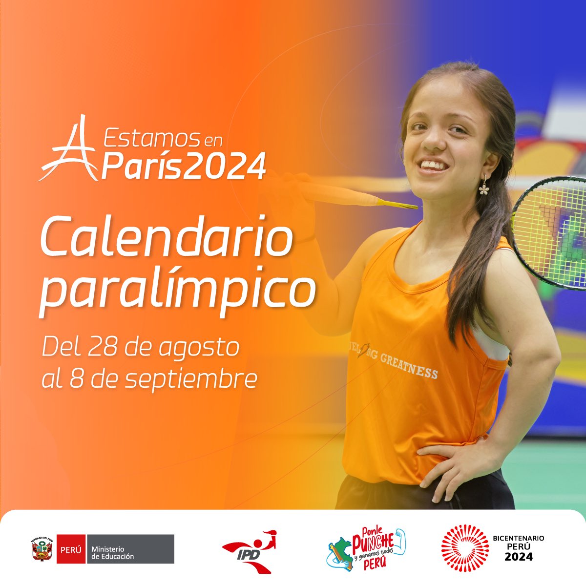 ipdperu's tweet photo. #EstamosEnParis2024 | 🗓️ Calendario oficial - 🇵🇪 Peruanos en París 2024 🇫🇷

📌 Conoce aquí los días, horarios y sedes de competencia de nuestros compatriotas en los Juegos Paralímpicos París 2024.

👉 La participación nacional inicia este jueves 29 de agosto. https://t.co/18DHpesNmX