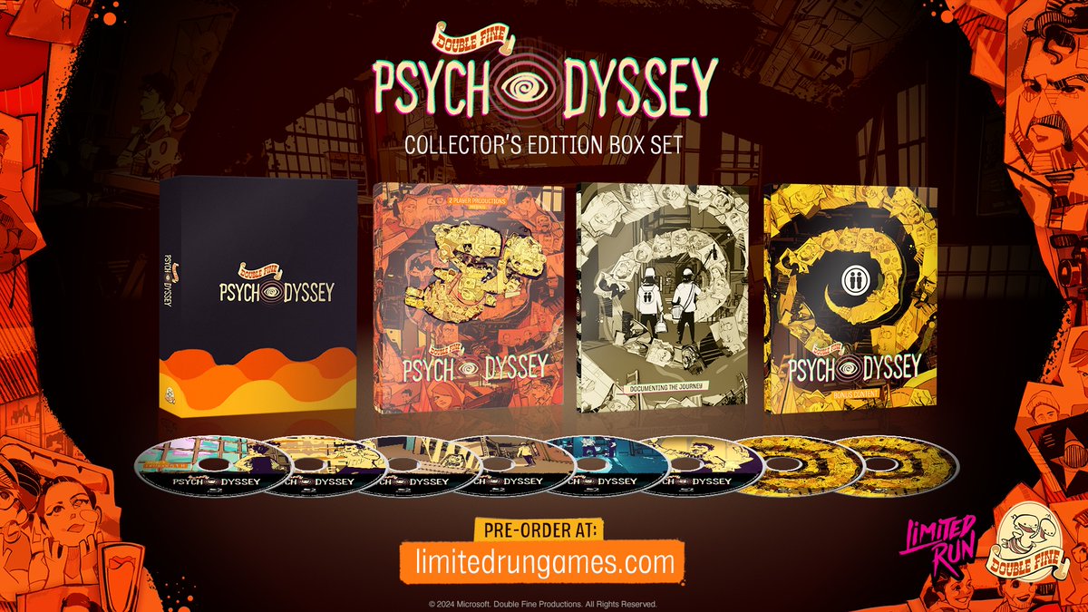 2PProductions's tweet image. The  PsychOdyssey Box Set has sold out!

If you missed out this time but would be interested in a future release, please sign up using linked form -

doublefine.com/dftv/psychodys…

We will only consider a second run if enough people show interest. Thank you!