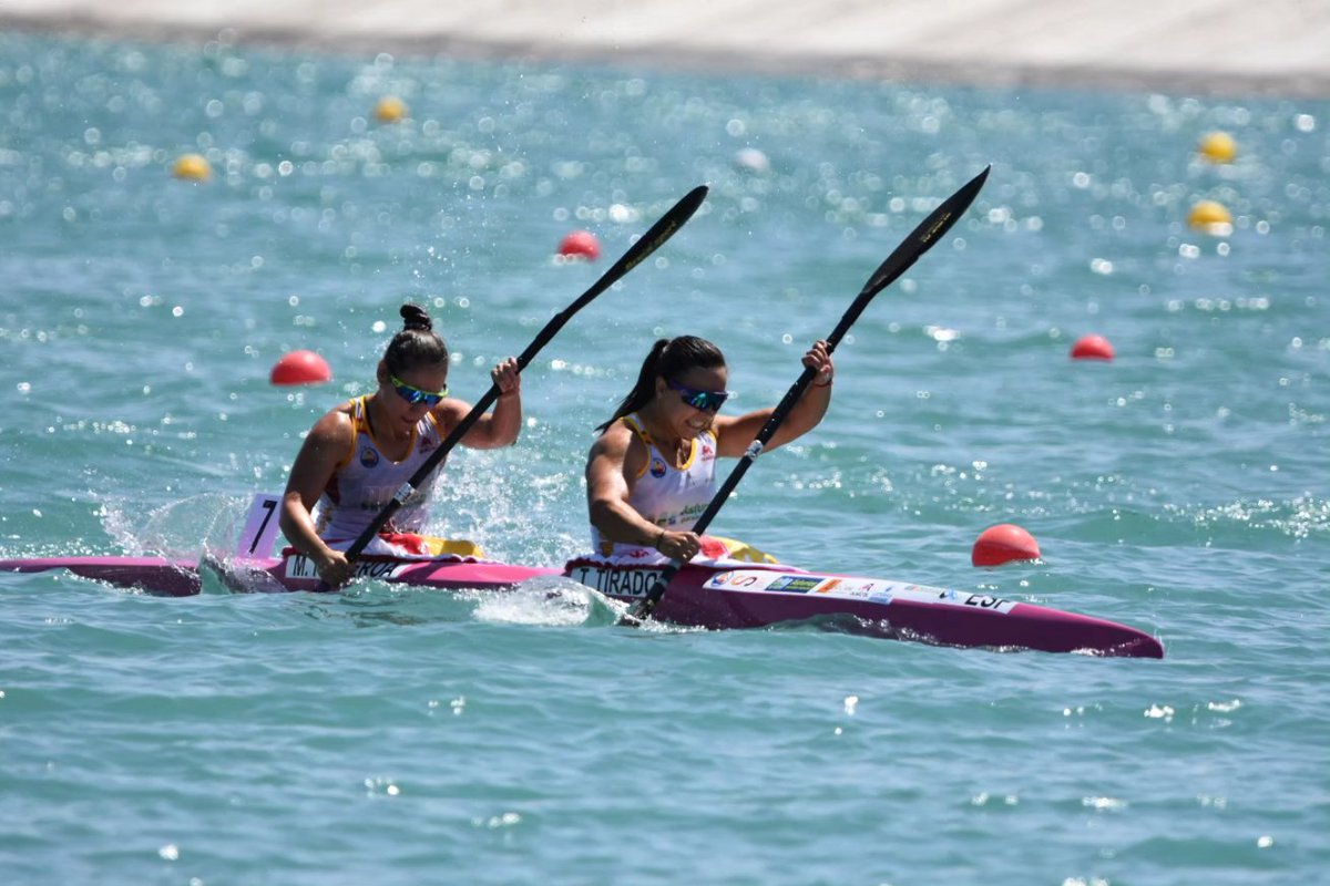 piraguismoextre's tweet photo. 🚀🚣‍♀️ ¡Orgullo extremeño en el Mundial Sprint! 💚 Teresa Tirado y Marta Figueroa ✨️ en el Cto. Del Mundo de Sprint de Samarcanda 🇺🇿. 
5️⃣ posición en K2-200m.
 Teresa, 9️⃣ en la final de K1-200m. 👏🏽¡Enhorabuena chicas, a seguir paleando fuerte! 💪
📷Fotos: @RFEPiraguismo https://t.co/io2JsTvg8y