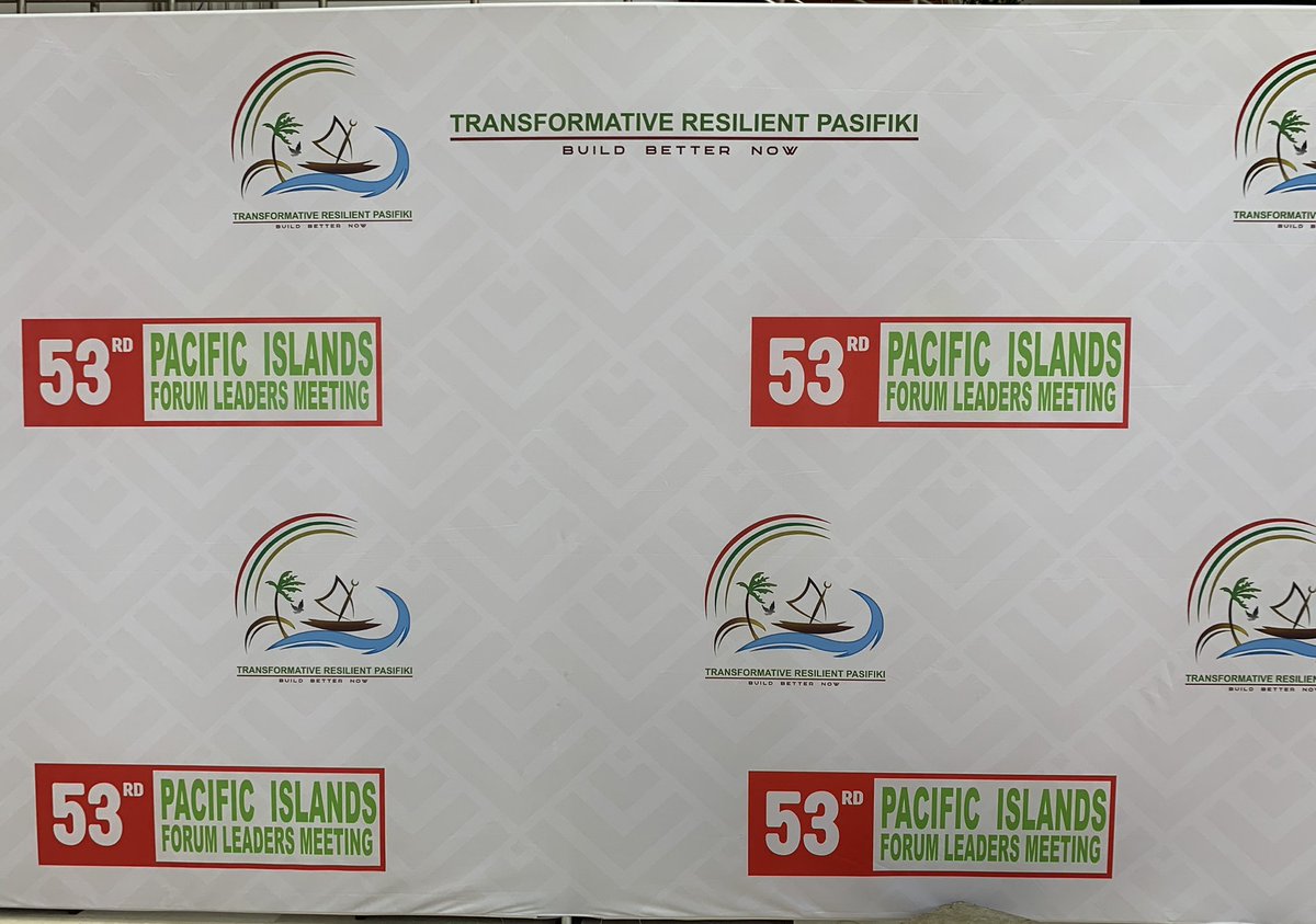 ForumSEC's tweet photo. Malo e Lelei!
The stage is set! The Kingdom of Tonga ready to host the opening ceremony of the 53rd Pacific Islands Forum Leaders Meeting.
Malo ‘aupito to our wonderful hosts for all the hard work behind the scenes!
#TransformativeResilientPasifiki #BuildBetterNow #PIFLM53 https://t.co/3XWQ1rMpbQ