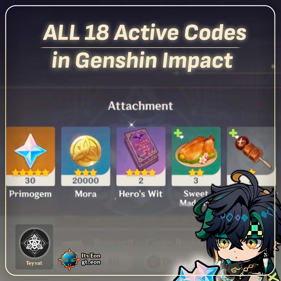 Travelers !!!!
NATLAN IS COMING !!!
Don’t forget to redeem these codes ! 🔥🔥🦾

These are all the active codes right now, when I create the guide everything works, but if you have problems with one please let us all know !

I hope it helps you 🔥🦾🙏
#genshinimpact #genshin