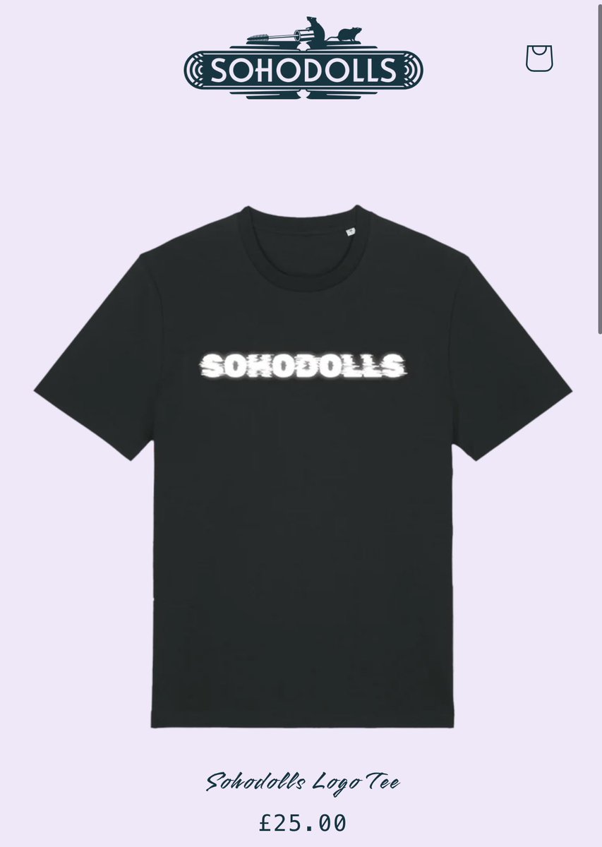 My brand new black-Ts with the new #Sohodolls logo are here - link in bio 🥰