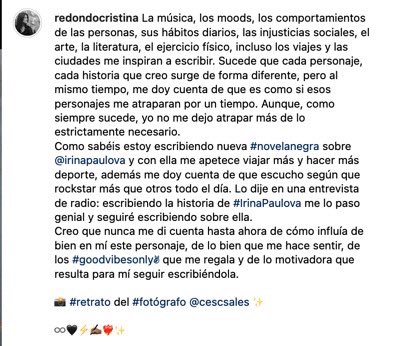 redondocristina's tweet photo. About writing, about music, about moods, about inspiration, about creative, about my #spywoman character #IrinaPaulova & #Clandestina_CR, about #crimebooks, about writer’s life…
♾️❤️🔥✍🏽✨
📸 #portrait by #photographer @cesc_sales ✨
🎧 #inloop #alliwantisyou by @U2 ✨ https://t.co/N4LIXcMPmm