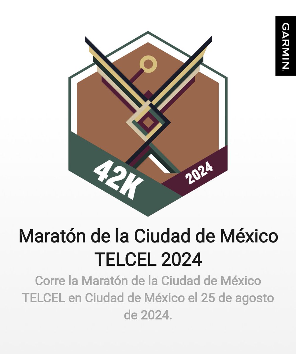curiscorp's tweet photo. Uno más!! 👊🏻💪🏻
He ganado una medalla en Garmin Connect. #garmin #beatyesterday https://t.co/Zu8FwrxLZu