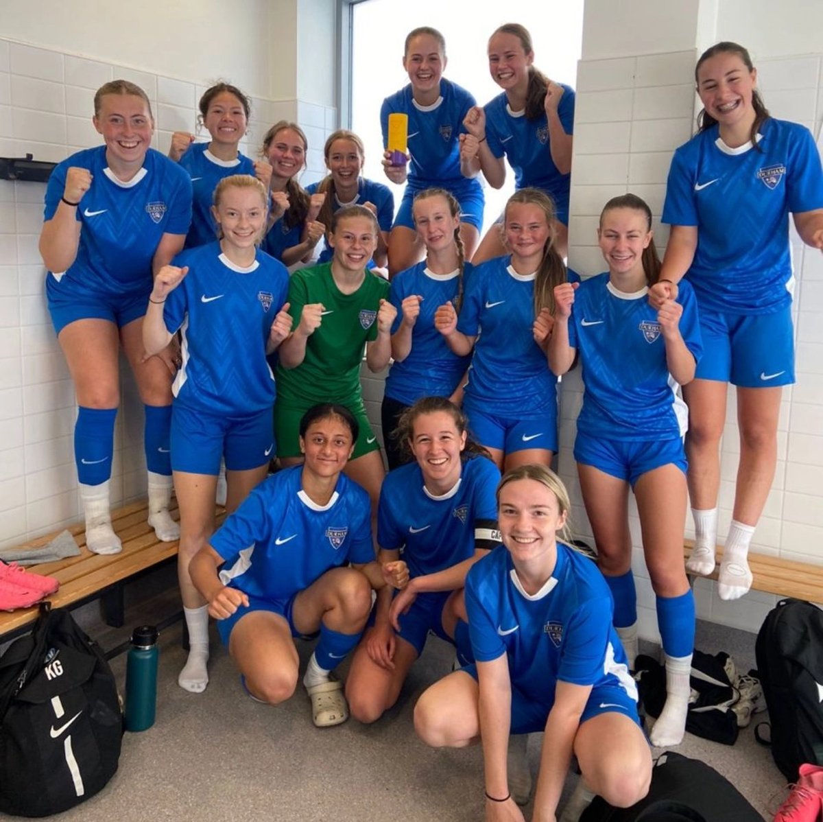 DurhamCestria's tweet photo. Pre season update!

Our reserves travelled to @BoroWomen today to play the U23 side.

The young Cestria side were 4-3 winners with goals from:

Collinson ⚽️⚽️
Plender ⚽️
@grace_monkhous  ⚽️

Keep up the good work lasses 💙 https://t.co/TNcna30bVg
