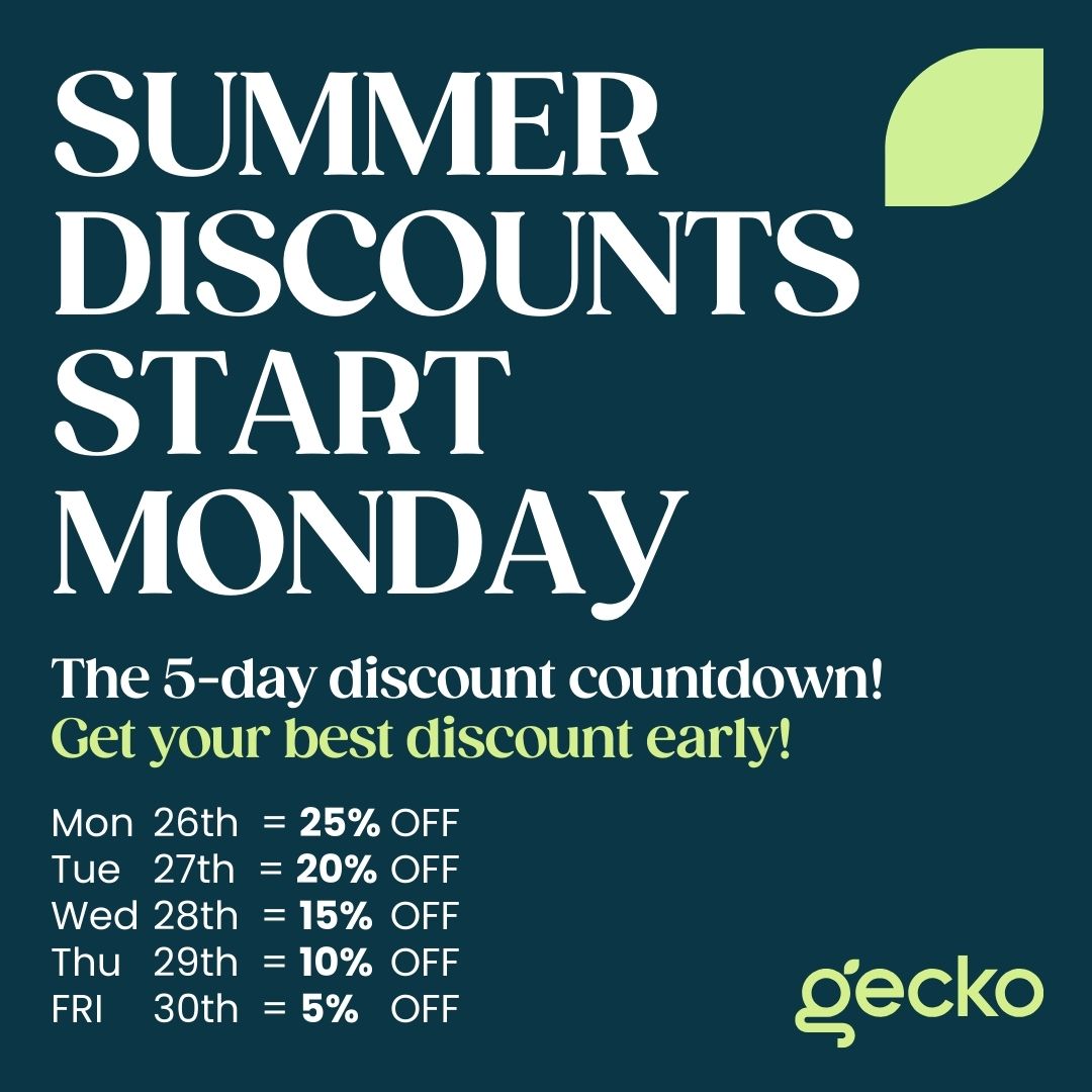 5 Day Count Down⏳ Last call! 

Tomorrow is the BIG discount day at Gecko Glazing! 🌟 

Grab a whopping 25% off our secondary glazing. 

Don't miss out on our best deal of the summer. Act fast, because it's only going down from here! 

#BigSavings #GeckoGlazing #DiscountAlert
