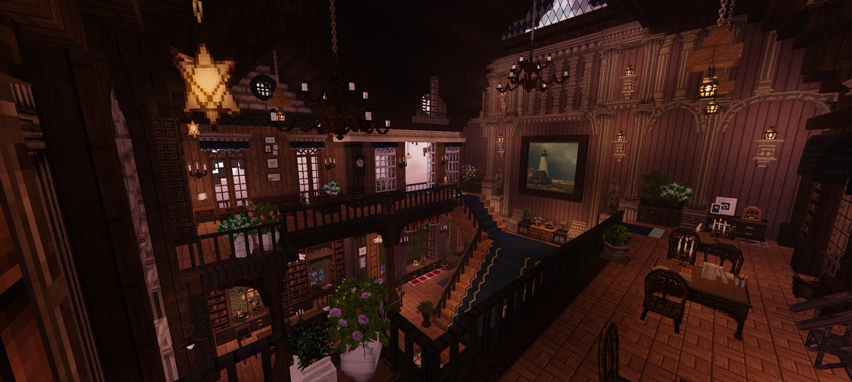 Daylight_Fought's tweet photo. Dark Library, Mcpe
I love the chandeliers from 9den expansion pack especially the lamps💖❤️

The build:☺️
The phone:🌋

#9dentexturepack
#cocricot
#Mcpe
#Miniaturia https://t.co/I4YnbwJ2sv