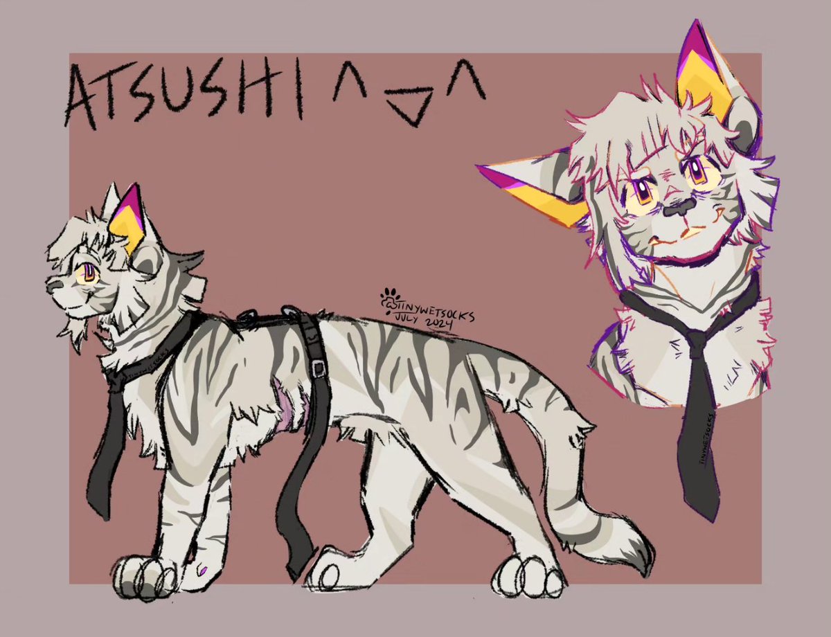 TINYWETSOCKS's tweet photo. ๐ฅ๐ฅ
#atsushinakajima #akutagawaryunosuke #bsd #catified #animalified #animalifiedart https://t.co/8UplBCCC1A
