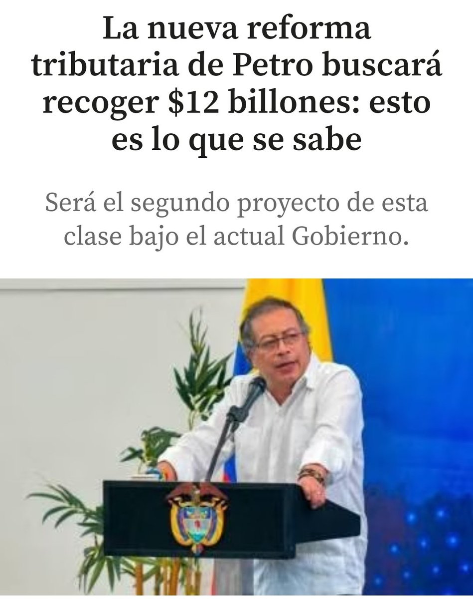 santiuribedel10's tweet photo. 🧵Hilo de cuando presentar nuevas Reformas Tributarias era malo, no era necesario, empobrecía al pueblo, era un robo a la clase media y había que salir a incendiar el país entero para tumbarlas.⬇️ https://t.co/UxpSi6r9U7