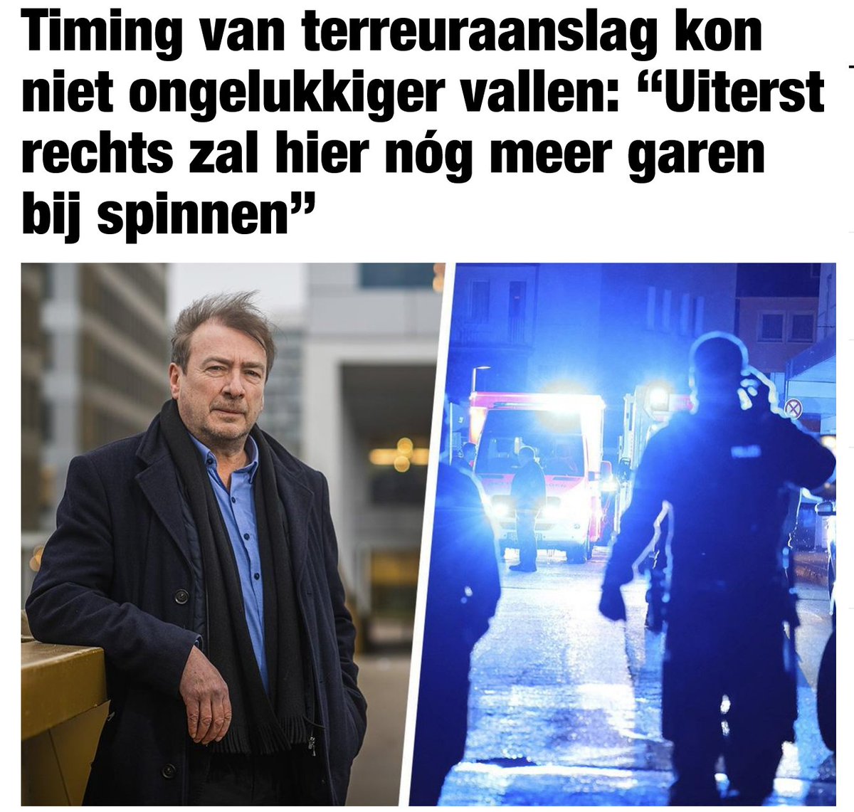 Drie mensen dood, maar links vindt de timing wat ongelukkig.