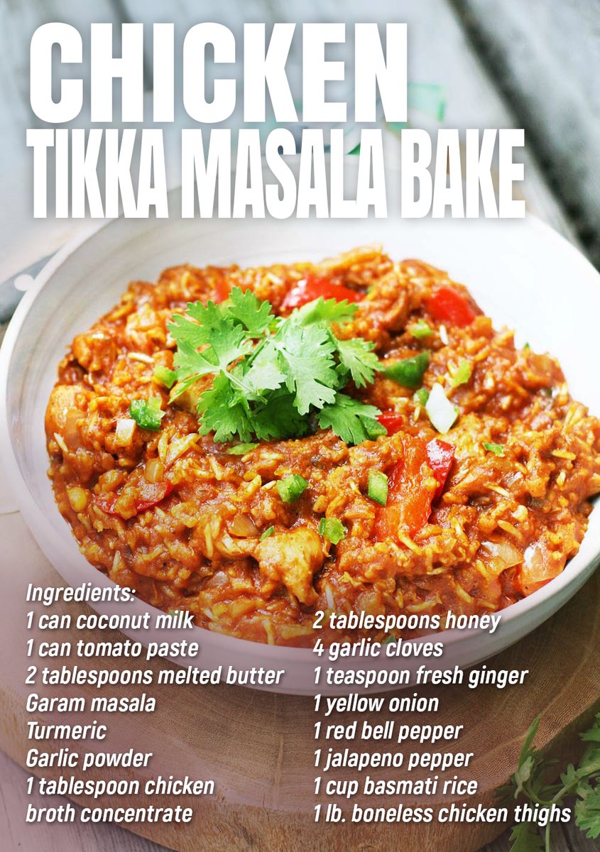 CheapRecipeBlog's tweet image. Simple dinner idea: This chicken tikka masala bake is mixed and baked in the same pan cheaprecipeblog.com/2024/06/chicke…