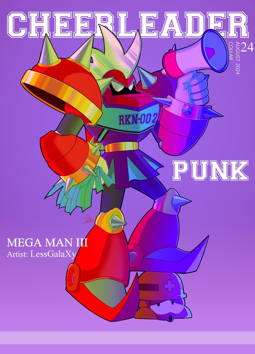 LessGalaXy's tweet photo. #MegaMan #Punk #MMCheerleaderCollab #MegaManCheerleader https://t.co/CqbYqu3KHY
