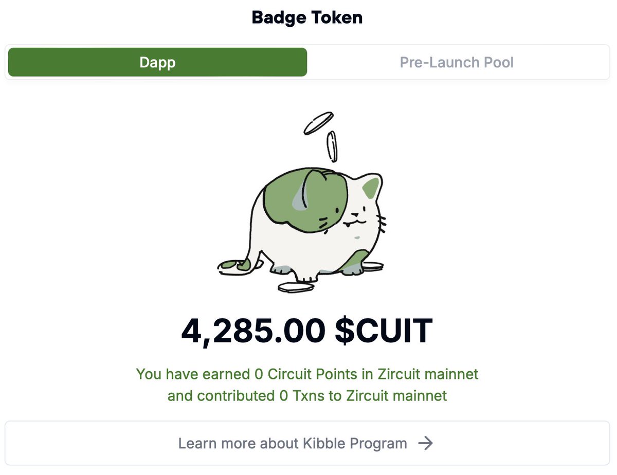 之前带大家撸过的这个项目circuit可以查空投数量了，空投领取8 月26 日下午2 点UTC 时间https://t.co/p3a6AVWCtQ