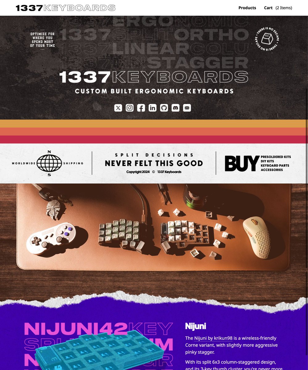 New site! Who dis? 💅

Shop Keyboards 👉 1337keyboards.com

Discord 👪 1337keyboards.com/discord