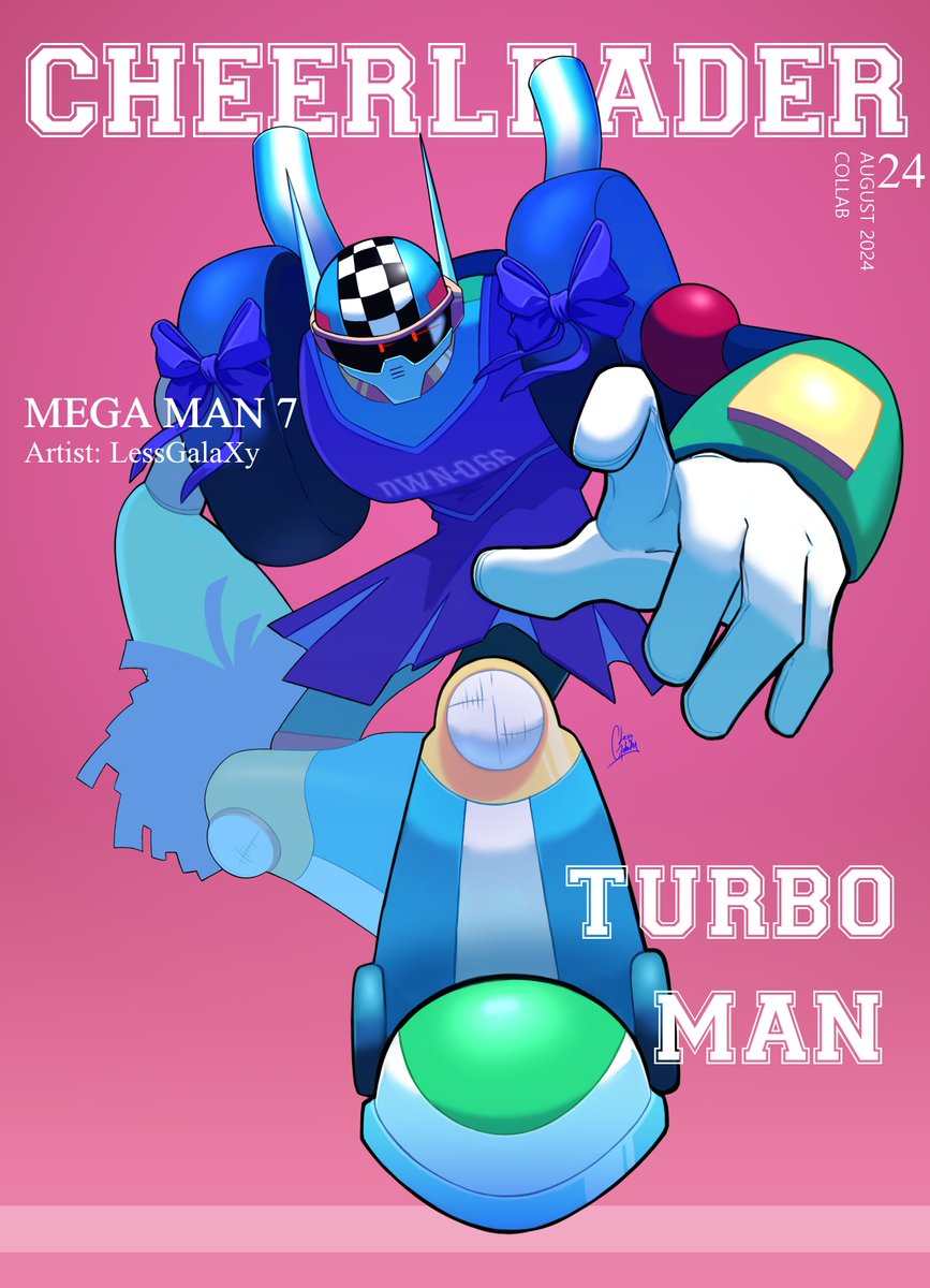 LessGalaXy's tweet photo. #MegaMan #TurboMan #MMCheerleaderCollab #MegaManCheerleader https://t.co/YE91WcAxTb