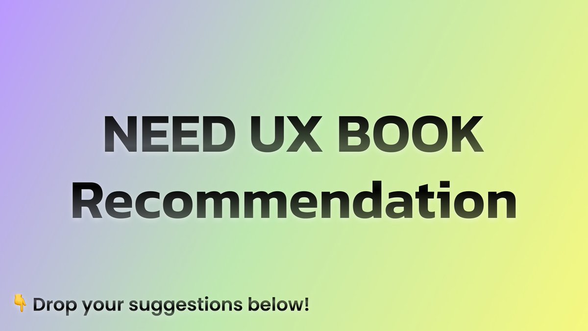 Pixelfit_Agency's tweet photo. UX Experts,
I need your recommendations! What are the must-read books that have influenced your design philosophy?
📚 Drop your suggestions below!
#UXDesign #UIDesign #DesignThinking #UXBook #UIBook https://t.co/h5Bq2No8DM