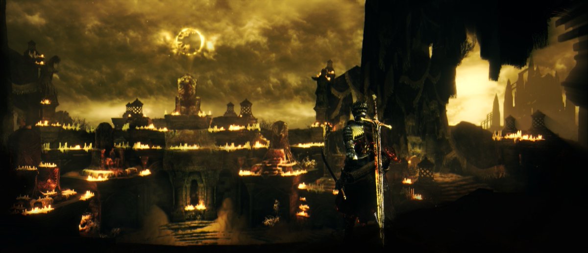 AlgorMort1s's tweet photo. Shrine Below the Shadow of Crumbled Anor Londo https://t.co/0sQ7HZMumt