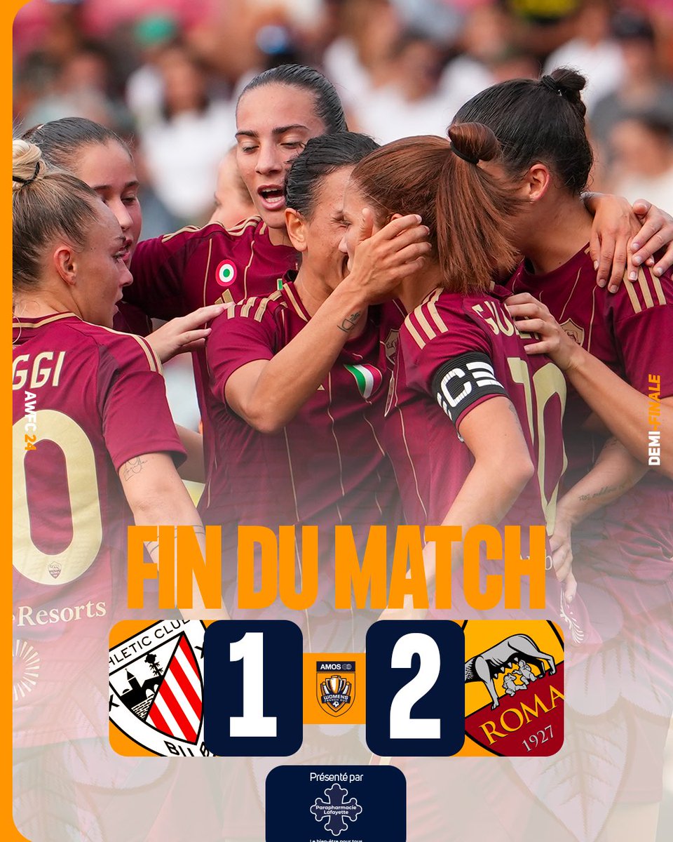 L’𝗔𝗦 𝗥𝗼𝗺𝗮 remporte cette septième édition de la AMOS WOMEN’S FRENCH CUP 🏆 

Congratulazioni 🇮🇹