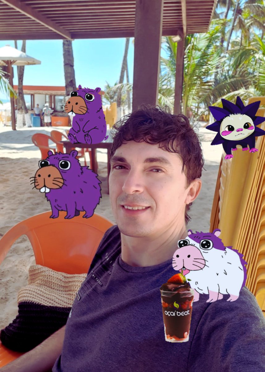 Hoje foi dia de descansar e levar toda família <a href="/monavara_nads/">Monavara</a>  e <a href="/chog_xyz/">Chog (mainnet arc)</a> para a Praia do futuro e claro que não podia faltar o açaí deles. 
Essa família merecem um dia de lazer. Vocês concordam família <a href="/monad_xyz/">Monad</a> ?? 
<a href="/keoneHD/">Keone Hon</a> this is the Monanimal family of the Brazilian