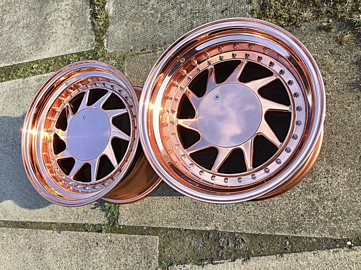 PureKlas's tweet image. Ready to make your wheels stand out? 🚗✨ We’re offering full refurbishment services for your split rims, turning them into show-stopping features.

Check out these OZ Turbos with a copper plating finish, book
yours today.
#CarMods #WheelRefurb #CopperPlating #OZTurbos