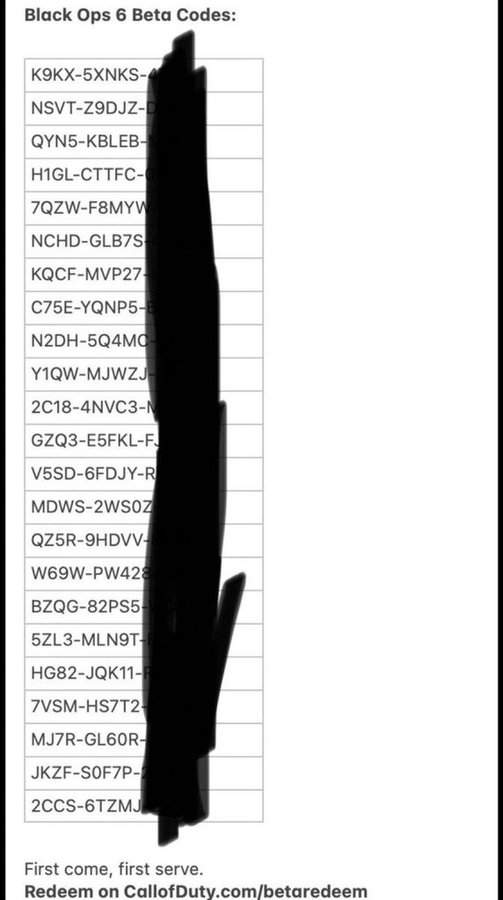kanemi0's tweet photo. I JUST GOT SENT Black Ops 6 BETA ACCESS CODES!

DM @BigChiller25 “code” FOR A FREE BO6 CODE #BlackOps #Blackops6 #Blackops6Beta #Blackops6Code https://t.co/sppaCiJMi4