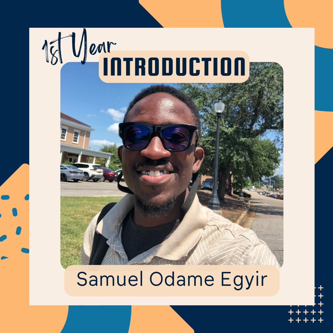 USMSchoolPsych's tweet photo. 🌟 Welcome Samuel Odame Egyir! 🌟
We’re excited to introduce Samuel, an incoming School Pysch student from Ghana with a passion for cooking and driving. We look forward to supporting you on your school psych journey. 
Best of luck, Samuel! 📔🎉
#SchoolPsychology #USM #SPOGS https://t.co/H2FRW469kY
