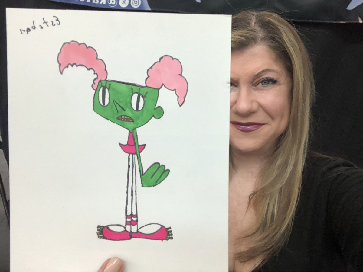 KatCressida's tweet photo. BIG DEXTER'S LABORATORY ๐งช DAY!
and YES! ๐
This awes l'il artist gifted this drawing of ๐ "DEE DEE"-
AS a ZOMBIE! ๐
Also check the "DEE DEE"๐-
as HARLEY QUINN herself!
THANK you for alla โฅ๏ธ#CartoonNetwork love!
#DextersLaboratory ๐งช #HarleyQuinn https://t.co/oqu58pi4bZ