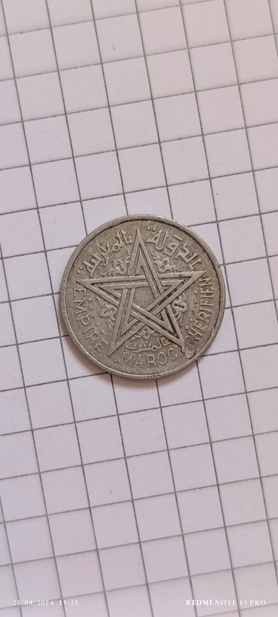 واحد فرانك نقدية  مغربي 🇲🇦🇲🇦

تاريخها 1951 م 

#ريال_مدريد_بلد_الوليد