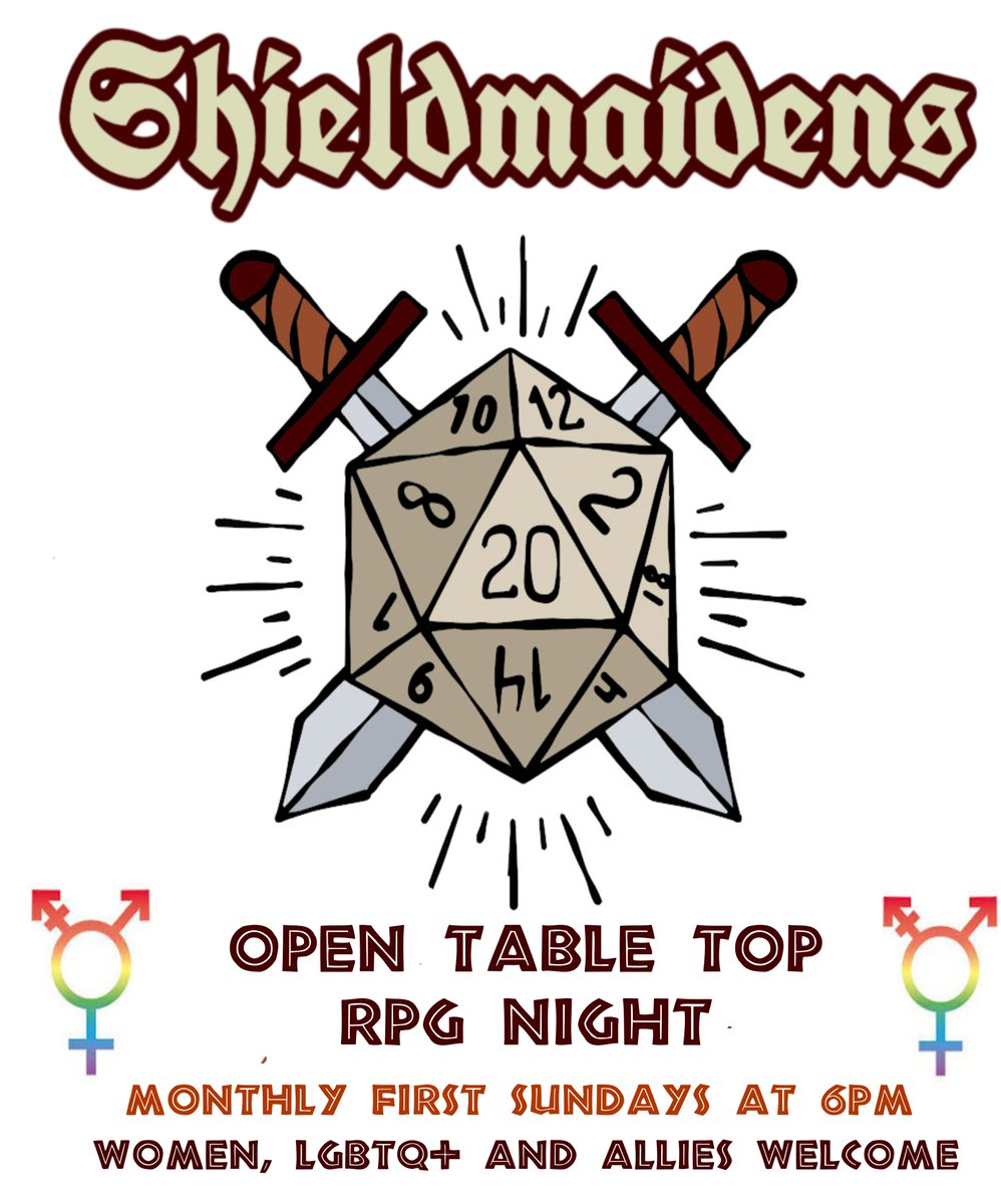 pineboxrockshop's tweet image. Open Table Top RPG Night at Pine Box Rock Shop

Next Sunday, September 1st at 6pm. ⚔️
ALL LEVELS ARE WELCOME! Just bring a pencil, dice and a player's handbook if you have it. Held by female and non-binary leads. 

 #opentable #rpgnight #woman #groups #tabletoprpg #rpg