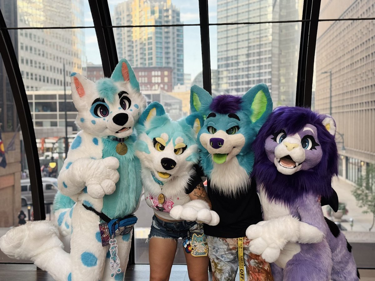 RocketWolfski's tweet photo. Briefly attended my local furry convention🫡 https://t.co/YRwThn1Jnc