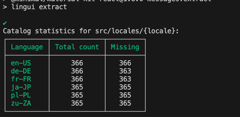 slabiaq's tweet photo. If you're using @reactjs for your frontend and you need internationalization, I highly recommend Lingui.js - this lib has different approach and doesn't use key value vars, which makes your code easy to read and you don't need to come up with names for each text. #buildinpublic https://t.co/eaijaXBuAV